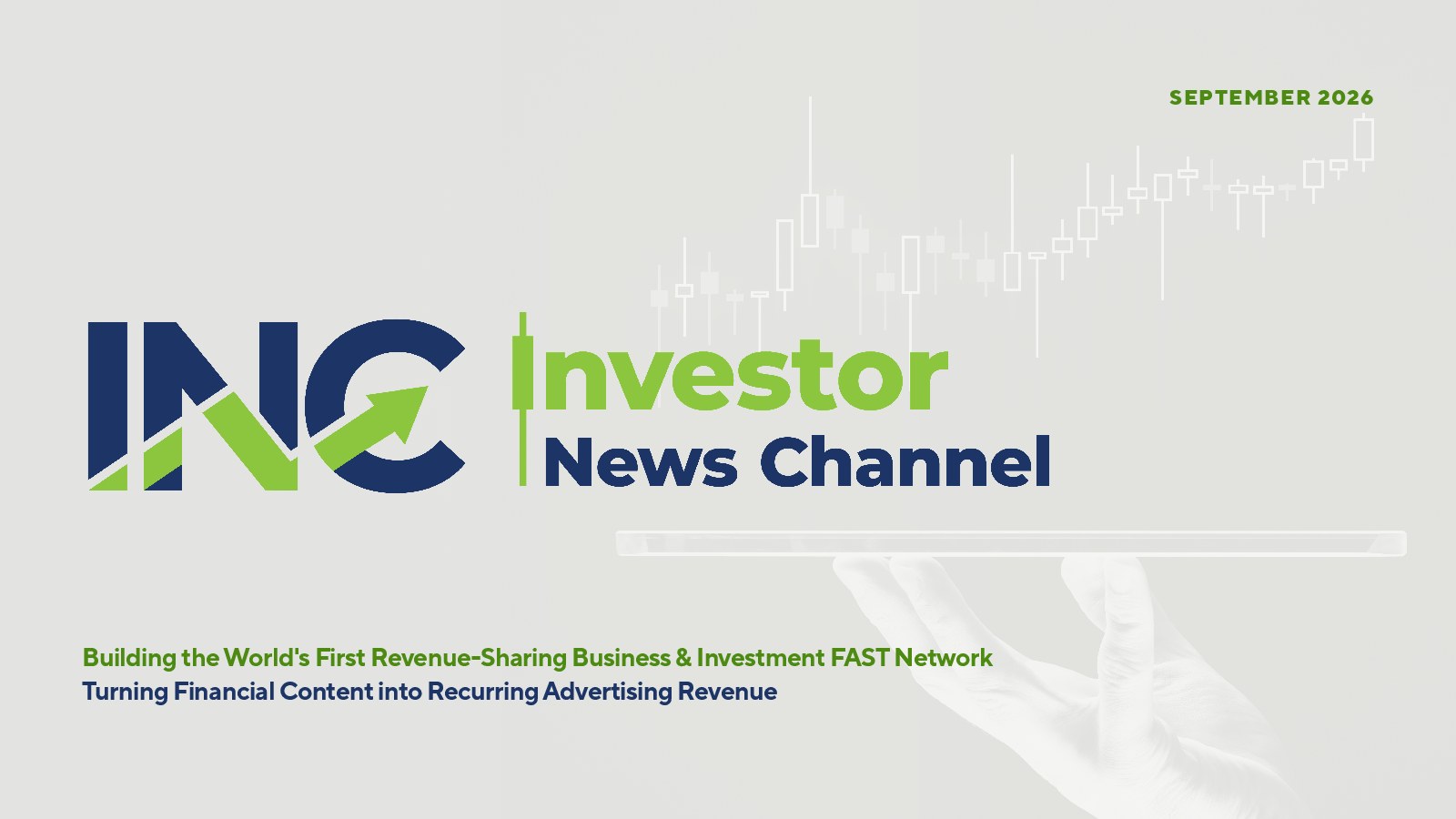 Slide 1 of 12: Building the world’s first revenue-sharing business and investment FAST network